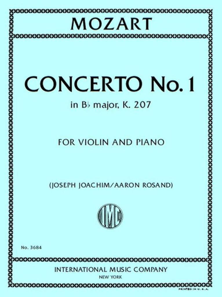 Concerto No. 1 In B Flat Major K 207